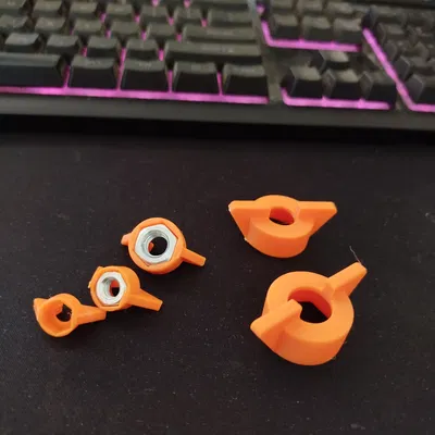 Bộ nắp chụp đai ốc có cánh (M5-M12) giúp vặn tay dễ dàng