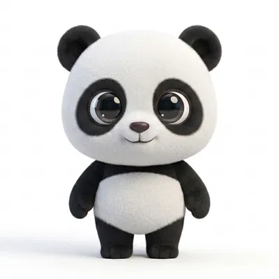 Mô hình chú gấu trúc Panda nhỏ nhắn đáng yêu dùng để in 3D