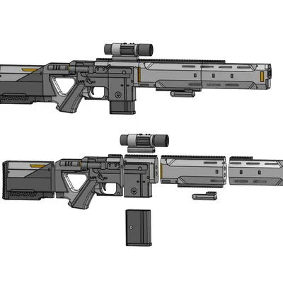Mô hình súng R-72 Censor Helldivers 2 (File in 3D)