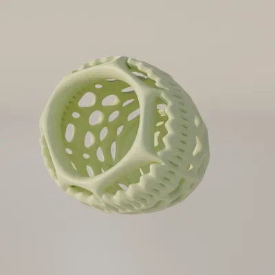 Ống cắm bút, lọ hoa họa tiết Voronoi Organic in 3D độc đáo