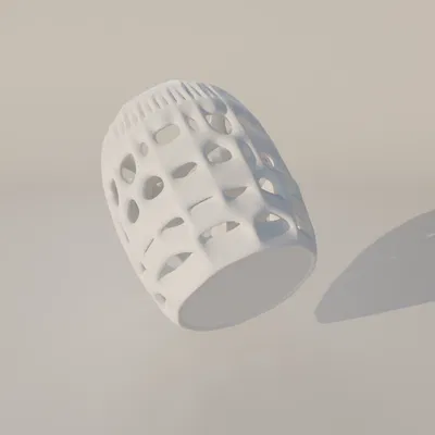 Ống cắm bút, lọ hoa họa tiết Voronoi Organic in 3D độc đáo