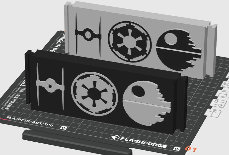 Bộ khay và tấm ốp hông Star Wars độc đáo cho máy in 3D AD5X - Image 1