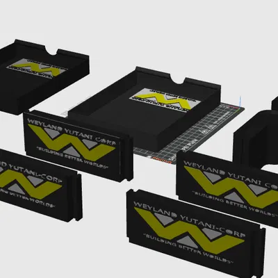 Bộ khung AD5X theo chủ đề Weyland-Yutani siêu đẹp cho máy in 3D