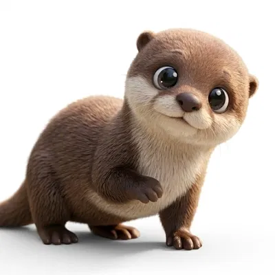 Mô hình chú Rái cá đáng yêu (Cute Otter) - File in 3D độc đáo