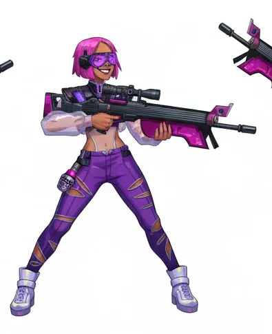 Mô hình 3D nhân vật Mirage từ Bullet Echo chi tiết - Image 1