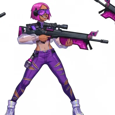 Mô hình 3D nhân vật Mirage từ Bullet Echo chi tiết