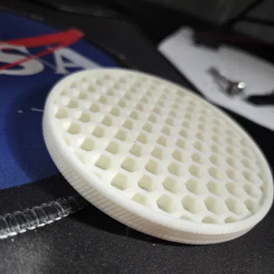 Miếng lót ly họa tiết tổ ong (Modern Hex Coaster) in 3D bền đẹp