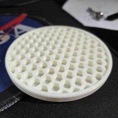 Miếng lót ly họa tiết tổ ong (Modern Hex Coaster) in 3D bền đẹp