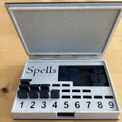 Miếng lót theo dõi phép thuật (Spell Tracker) cho D&D Spell Book (Không cần MMU hay support)