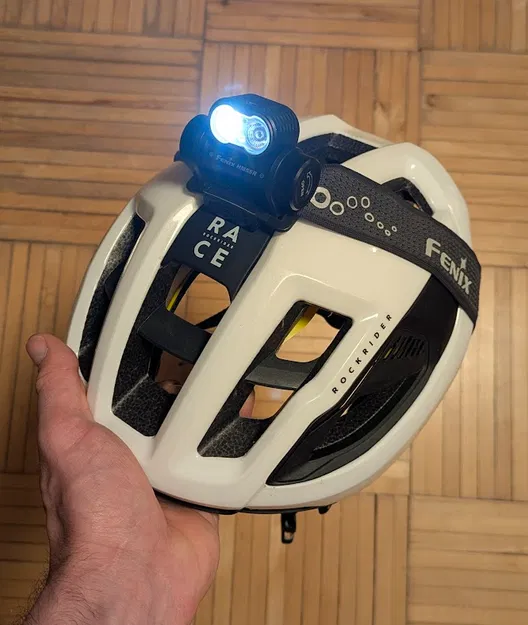 Ngàm gắn đèn pin đội đầu Fenix HM55R lên nón bảo hiểm - Image 4