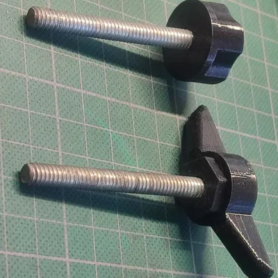 Bộ đầu vặn tay cho ốc 1/4 inch (Thumbscrew) in 3D chắc chắn