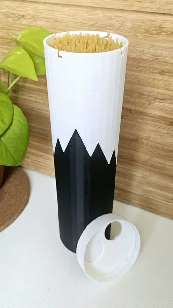 Hộp đựng mì Ý (Spaghetti Box) với nắp đong khẩu phần - Image 1