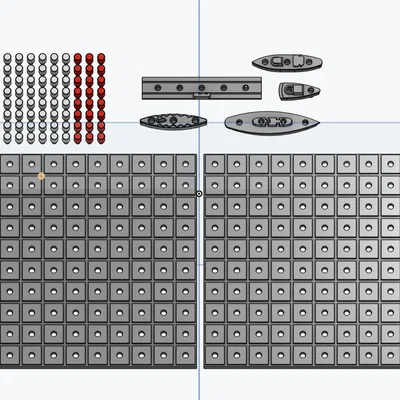 Bộ cờ Battleship (Tàu chiến) phiên bản du lịch in 3D nhỏ gọn