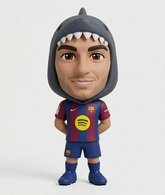 Ferran Torres "Cá mập" (The Shark) - Mô hình FC Barcelona - Image 1