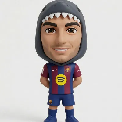 Ferran Torres "Cá mập" (The Shark) - Mô hình FC Barcelona