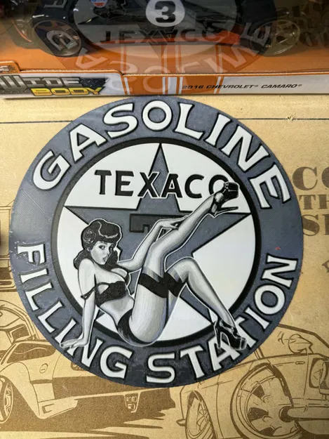 Bảng hiệu Texaco Pin-up - Image 1