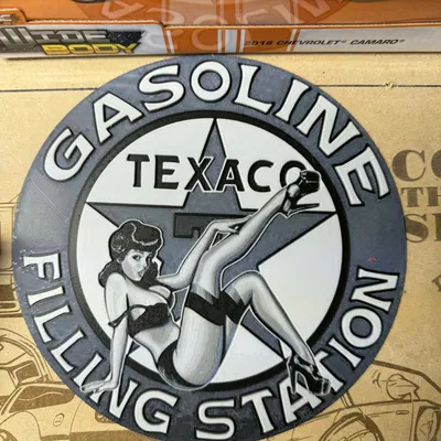 Bảng hiệu Texaco Pin-up