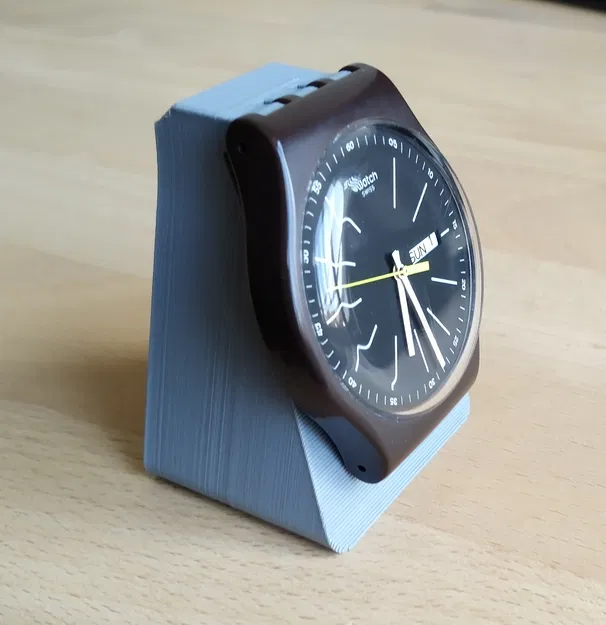 Giá đỡ để bàn cho đồng hồ Swatch (Swatch desk stand) in 3D - Image 3
