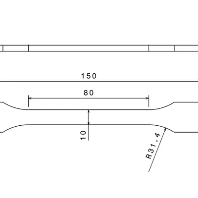 Mẫu thử nghiệm kéo (Tensile testing specimen) chuẩn ISO 527 cho in 3D