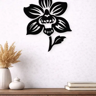 Mẫu Trang Trí Treo Tường Hình Hoa Lan - Orchid Wall Art