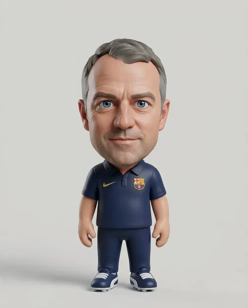 Mô hình Hansi Flick - Huấn luyện viên trưởng FC Barcelona - Image 1