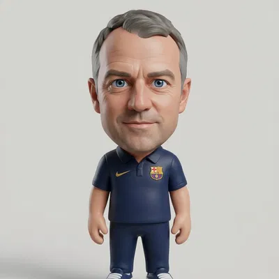 Mô hình Hansi Flick - Huấn luyện viên trưởng FC Barcelona