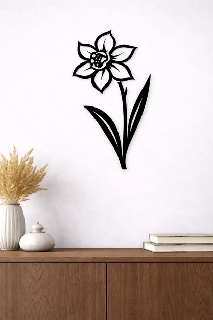 Tranh Treo Tường Hình Hoa Thủy Tiên (Daffodil Wall Art) - Image 1