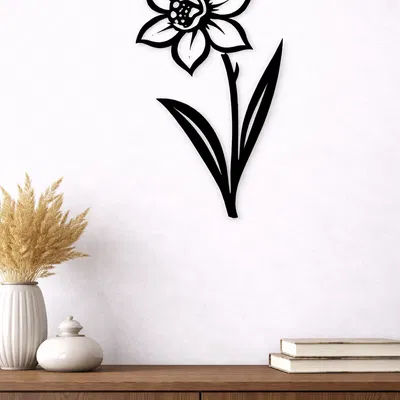 Tranh Treo Tường Hình Hoa Thủy Tiên (Daffodil Wall Art)