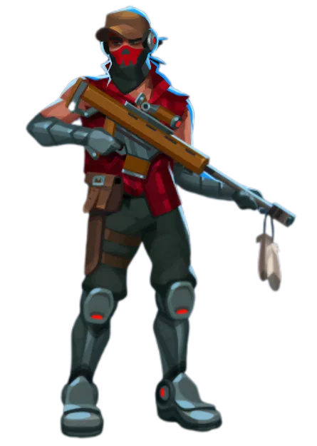 Mô hình 3D nhân vật xạ thủ Губитель từ game Bullet Echo - Image 1