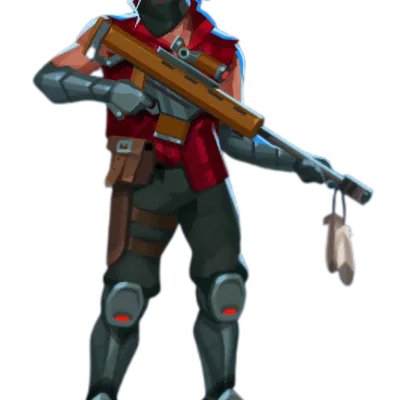 Mô hình 3D nhân vật xạ thủ Губитель từ game Bullet Echo