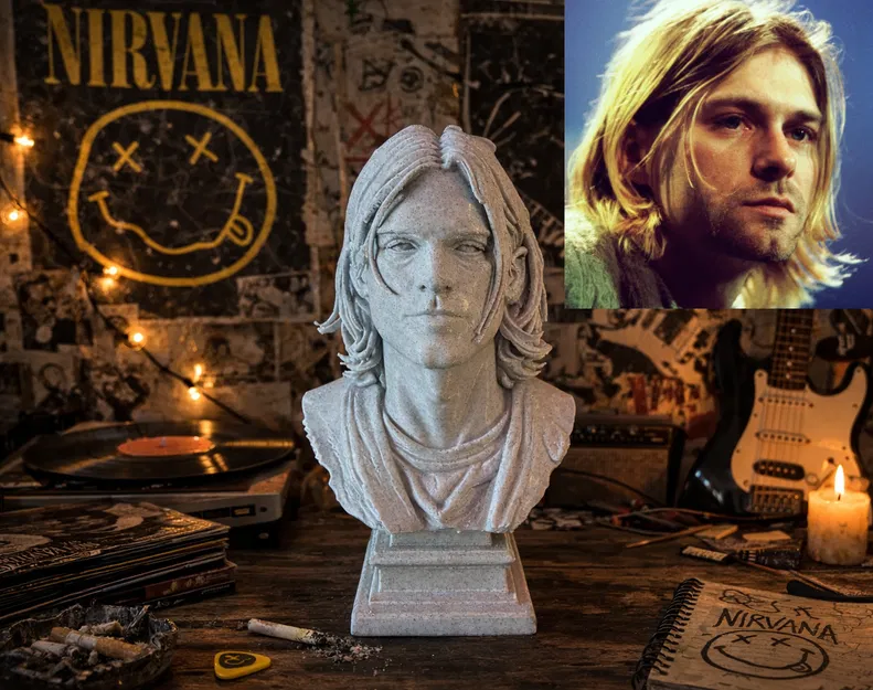 Tượng bán thân Kurt Donald Cobain - Image 1
