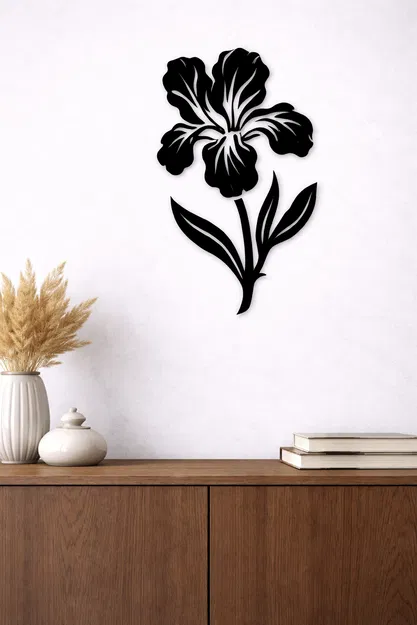 Tranh treo tường hoa Diên Vĩ (Iris Wall Art) - Image 1