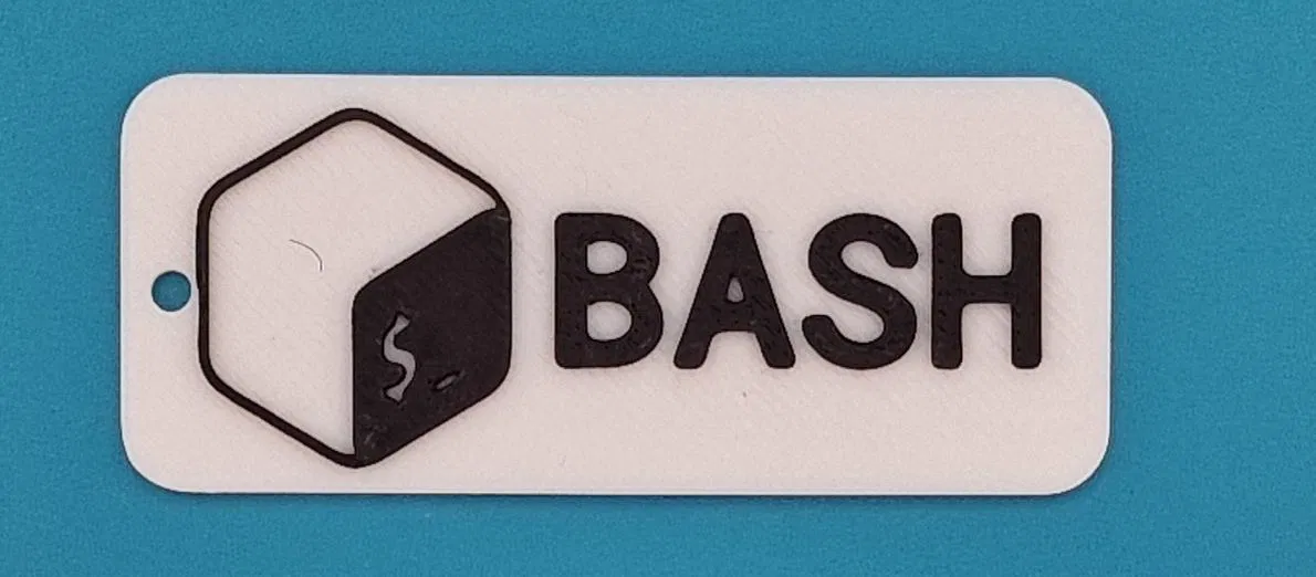 Móc khóa logo Bash - Image 1