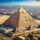 Mô hình Kim tự tháp Giza (Pyramid of Giza) in 3D độc đáo