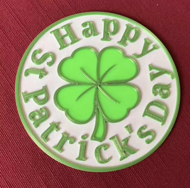 Đế lót ly chủ đề St. Patrick's Day (Coaster-Happy St Patrick’s Day) - Image 1