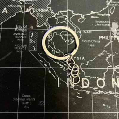 Móc khóa logo Jurassic World - Tự in 3D phụ kiện cực chất