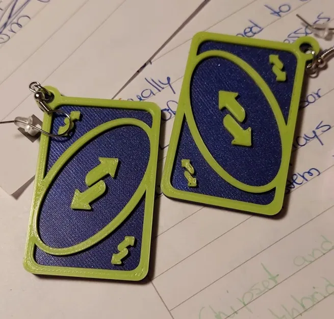 Móc khóa UNO Reverse Card - Phụ kiện 3D vui nhộn cho chùm chìa khóa - Image 1