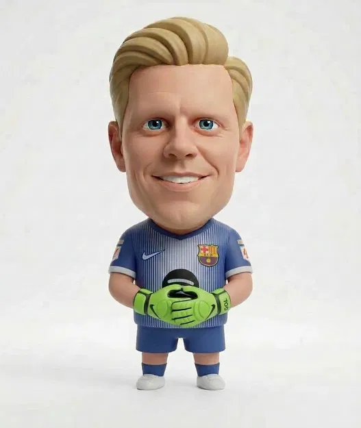 Wojciech Szczęsny - Mô hình fan art thủ môn FC Barcelona - Image 1