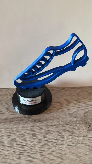 Mẫu in 3D cúp chiếc giày vàng (TROFEO Scarpa d'oro) cho bóng đá - Image 1