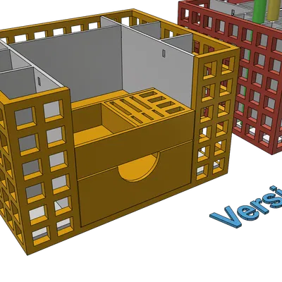 Khay đựng đồ văn phòng, cắm bút để bàn - Thiết kế dễ in, không cần support