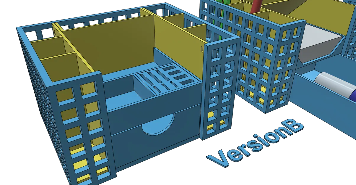 Khay đựng đồ văn phòng, cắm bút để bàn - Thiết kế dễ in, không cần support - Image 2