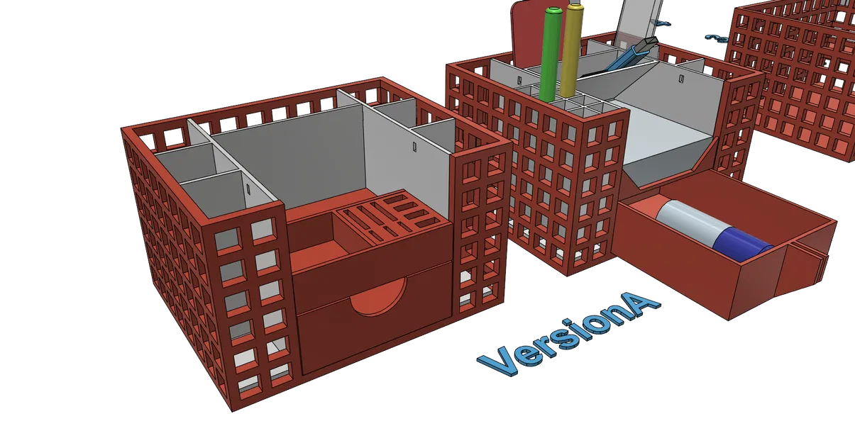 Khay đựng đồ văn phòng, cắm bút để bàn - Thiết kế dễ in, không cần support - Image 7