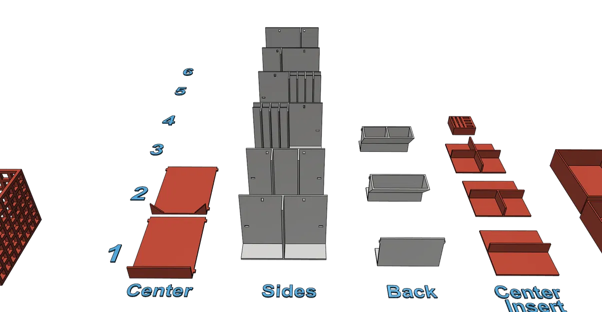 Khay đựng đồ văn phòng, cắm bút để bàn - Thiết kế dễ in, không cần support - Image 11
