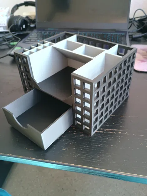 Khay đựng đồ văn phòng, cắm bút để bàn - Thiết kế dễ in, không cần support - Image 16