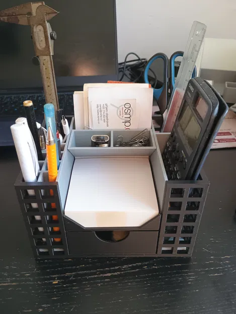 Khay đựng đồ văn phòng, cắm bút để bàn - Thiết kế dễ in, không cần support - Image 17