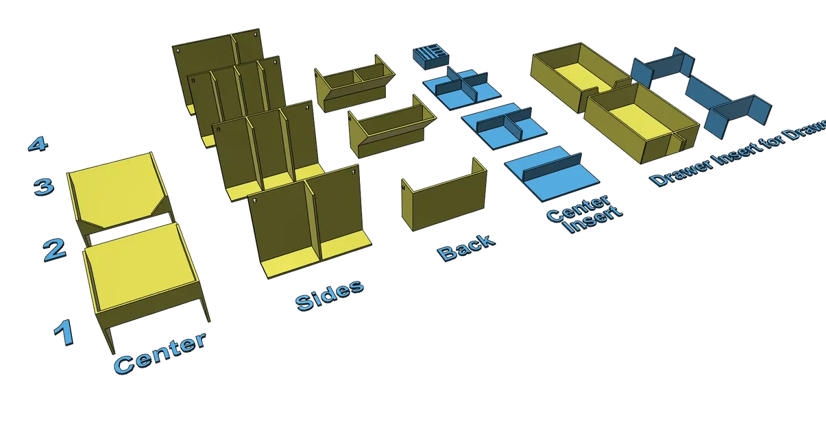 Khay đựng đồ văn phòng, cắm bút để bàn - Thiết kế dễ in, không cần support - Image 27
