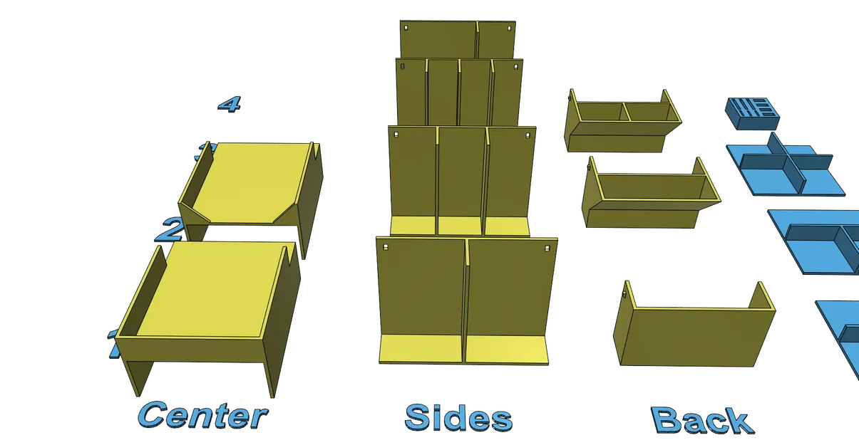 Khay đựng đồ văn phòng, cắm bút để bàn - Thiết kế dễ in, không cần support - Image 28