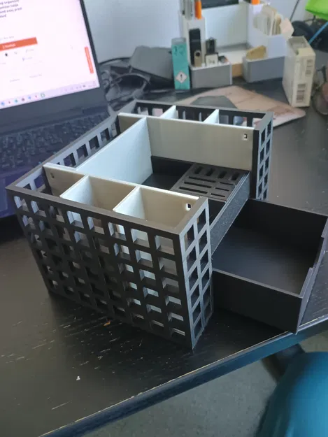 Khay đựng đồ văn phòng, cắm bút để bàn - Thiết kế dễ in, không cần support - Image 32