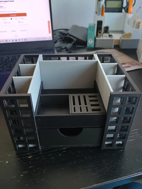 Khay đựng đồ văn phòng, cắm bút để bàn - Thiết kế dễ in, không cần support - Image 33