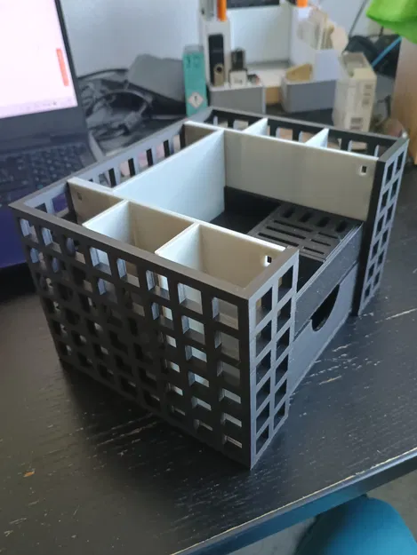 Khay đựng đồ văn phòng, cắm bút để bàn - Thiết kế dễ in, không cần support - Image 34